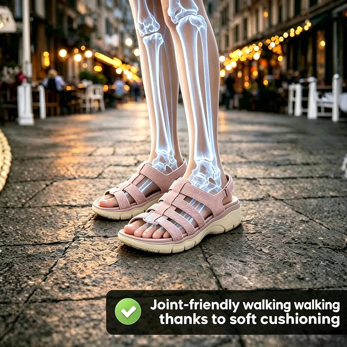 Ava- Women's Comfortable Wedge Orthopaedic Sandals