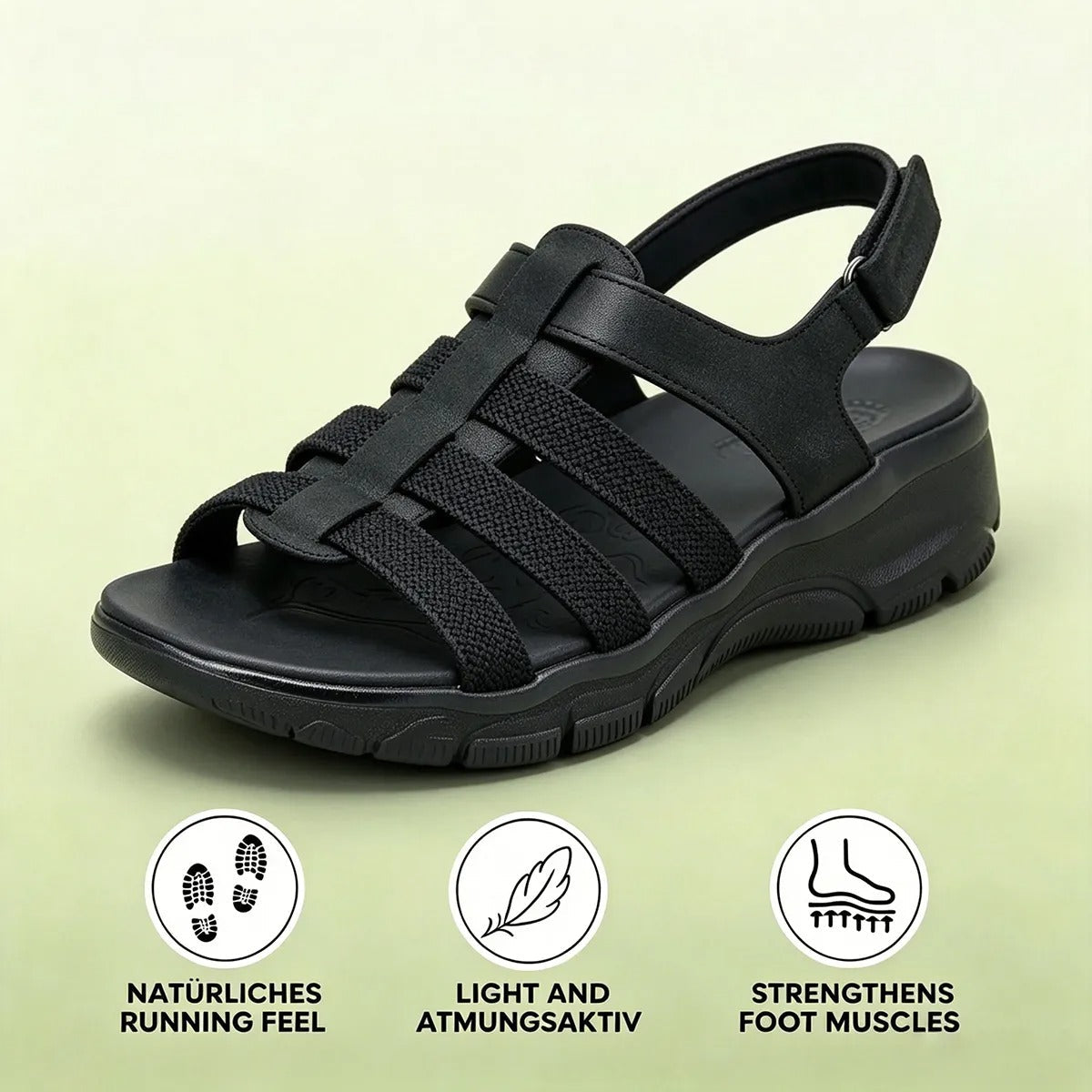 Ava- Women's Comfortable Wedge Orthopaedic Sandals