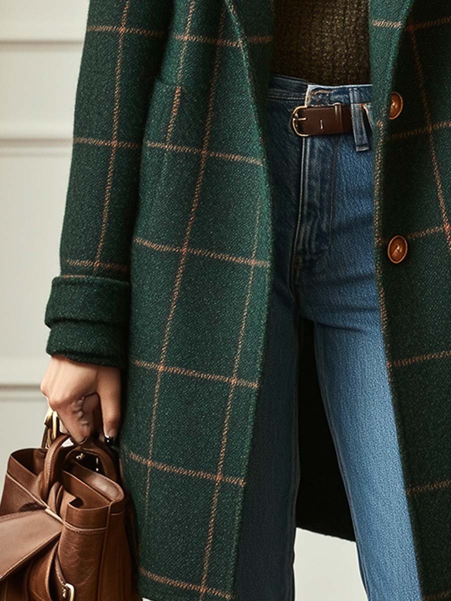 MARGUERITA | CHECKED WINTER COAT