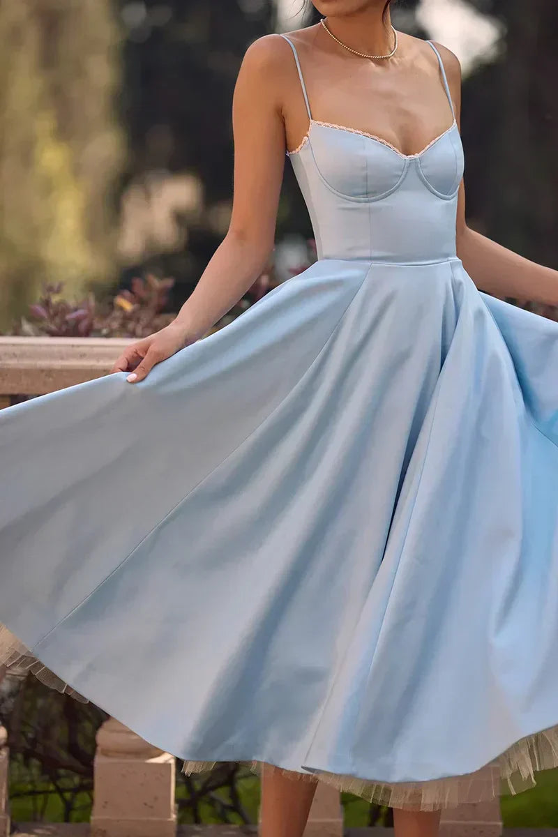 Jade | Delicate Tulle Accent Dress