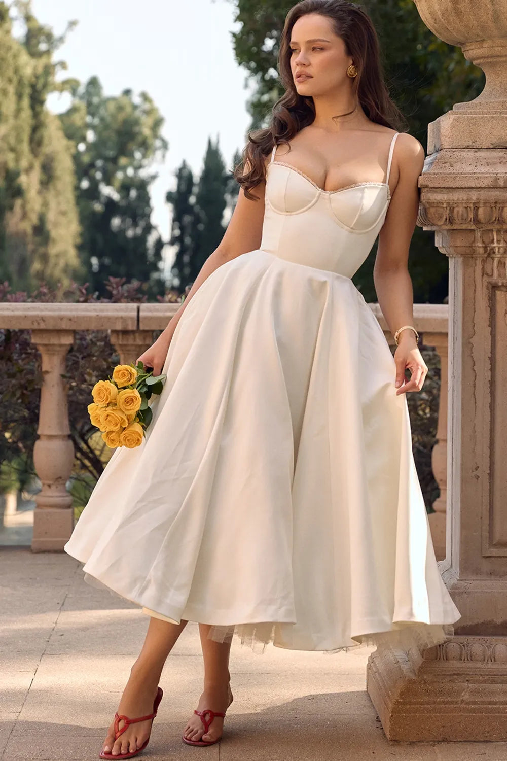 Jade | Delicate Tulle Accent Dress