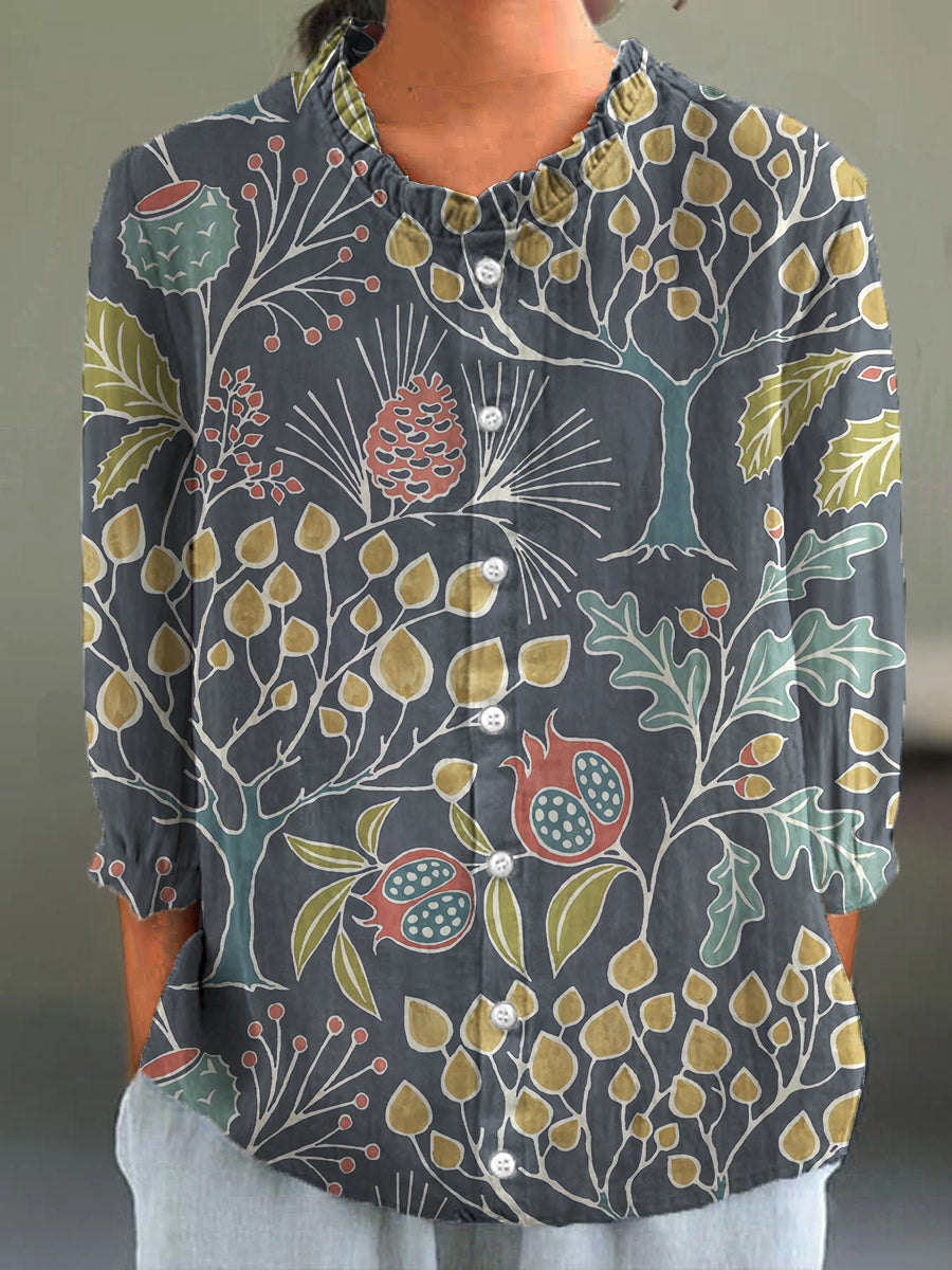 Hazel | Subtle Print Blouse