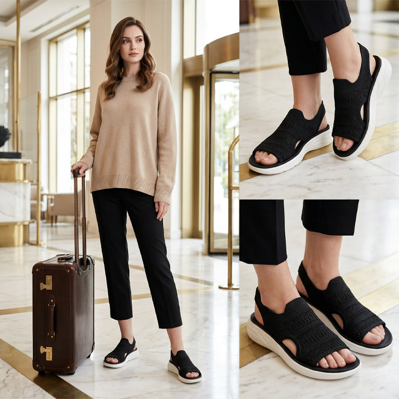 Luna | Breathable Platform Sandals with Elastic Strap