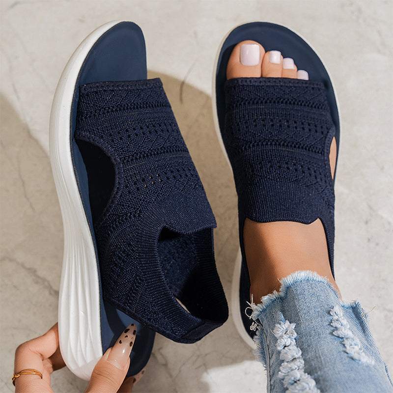 Luna | Breathable Platform Sandals with Elastic Strap