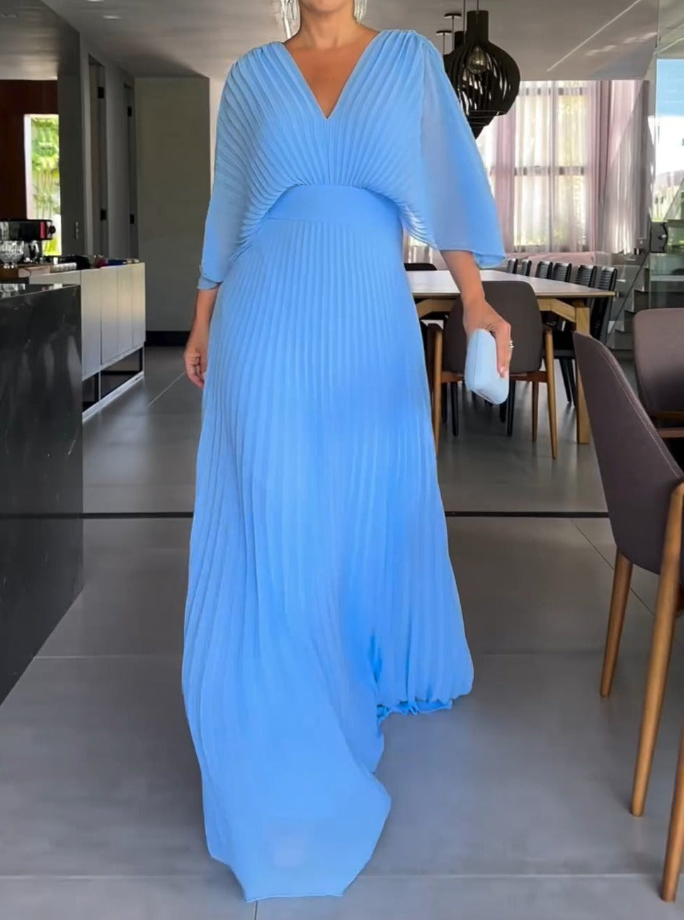 Rhoslyn | Floating Ribbed Maxi Dress