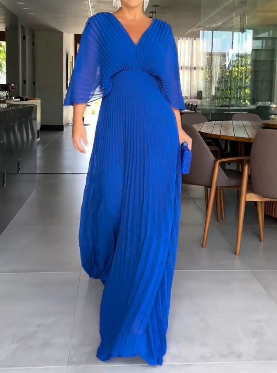 Rhoslyn | Floating Ribbed Maxi Dress